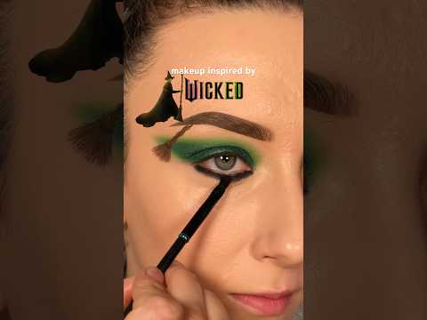 makeup inspired by wicked - elphaba💚🧹 #makeup #wicked
