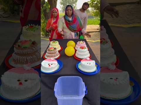 Big Ball Roll and Big Cake Eat Challenge #shorts