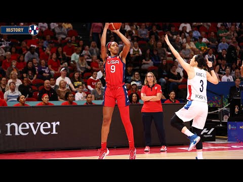 USA Women Score Record 145 Points vs Korea //  USA Basketball HI5T0RY