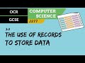 Understanding Records and Data Storage