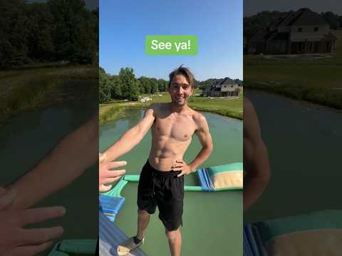 Extreme spell or swim! ￼(30ft fall)