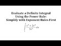 Evaluating Definite Integrals and Antiderivatives