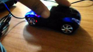 Innovador Mouse Led en forma de Ferrari