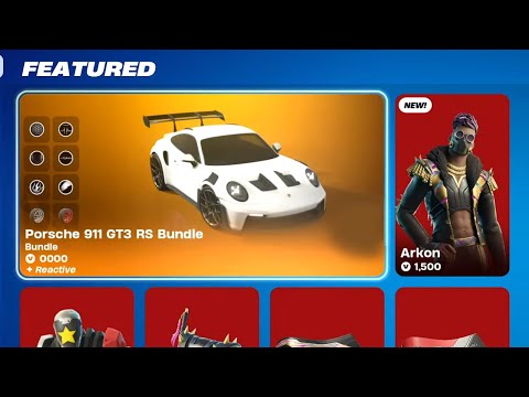 *NEW* Fortnite Porsche 911 GT3 (XXXX vBucks) & Star Assassin Bundle Item Shop (Full Showcase)