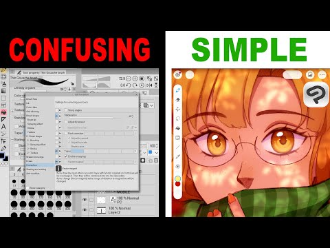 If you get easily confused, TRY THIS! 😲 Let's Try Clip Studio Paint SIMPLE MODE!