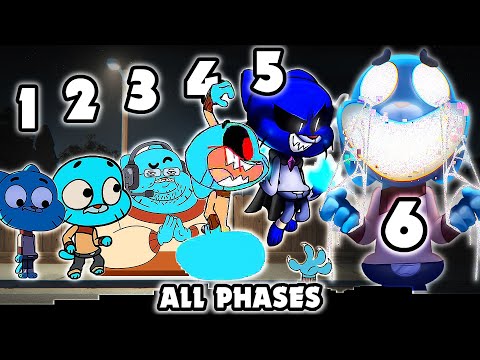 Gumball ALL PHASES | Friday Night Funkin' vs The Amazing World of Gumball – Child's Play (FNF Mod)