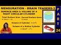 Surface Area and Volume of Cylinders