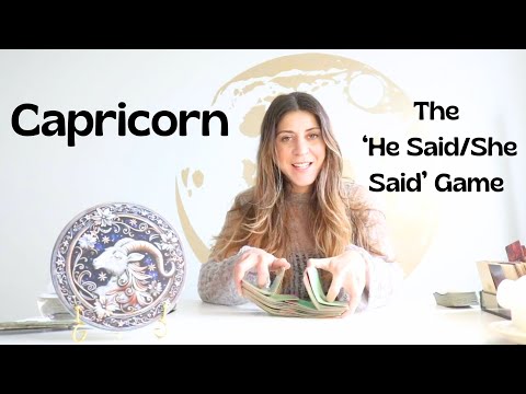 CAPRICORN - ❤️‍🔥The 'HE SAID/ SHE SAID' ❤️‍🔥Game - December 2024 Tarot Reading