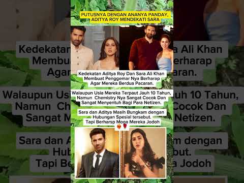 Sara Ali Khan & Aditya Roy dikabarkan ada hubungan spesial #bollywood #saraalikhan #adityaroy