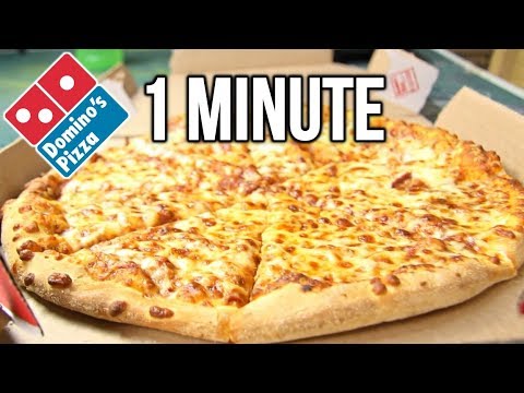 Domino's Medium Pizza in 1 Minute Challenge (vs MATT STONIE vs L.A. BEAST)