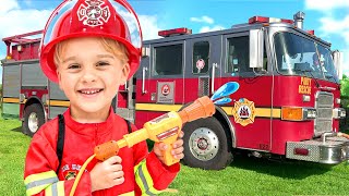 Les enfants apprennent à combattre les incendies et aident tout le monde !
