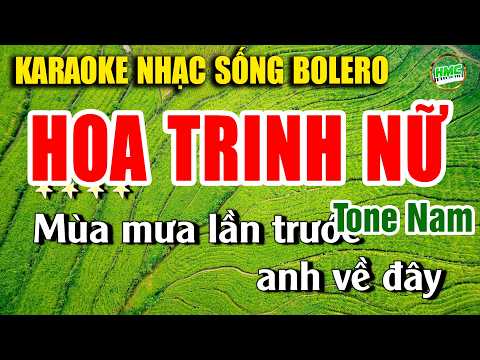 Hoa Trinh Nữ Karaoke Bolero Phối Mới 2026 – HOA TRINH NỮ BEAT NAM HAY NHẤT – Nhạc Sống Minh Công