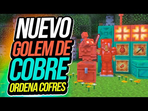 GOLEM DE COBRE EN MINECRAFT !!! Además herramientas, espada y cofres de cobre!!!