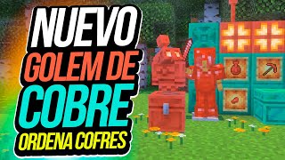 GOLEM DE COBRE EN MINECRAFT !!! Además herramientas, espada y cofres de cobre!!!