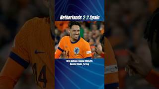 Netherlands vs Spain #netherlands #spain #uefanationsleague #footballshorts #footballhighlights