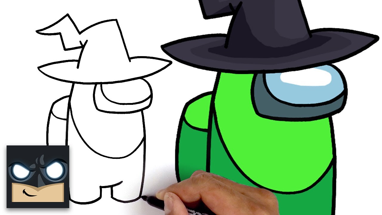 How To Draw Among Us - Witch