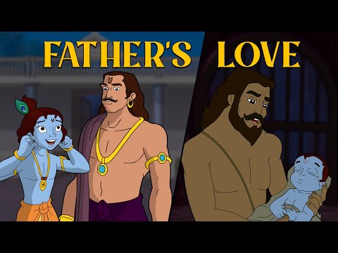Krishna - Father's Love | Hindi Kahaniya | Happy Father's Day | Cartoons for Kids