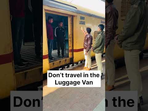 Don’t travel in the Luggage Van #railway