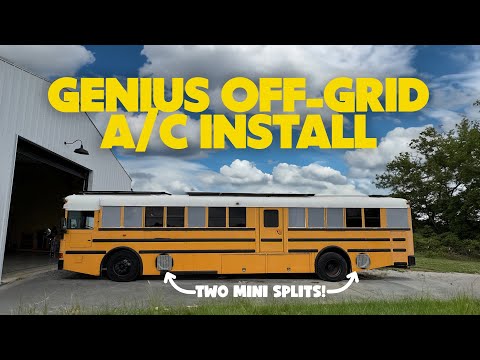 We install 2 mini splits in our Bus Conversion!