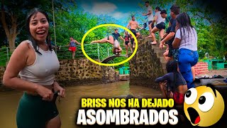 Briss antes era la más miedosa para los clavados ahora vean hasta lo que hace