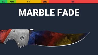 Falchion Knife Marble Fade Wear Preview