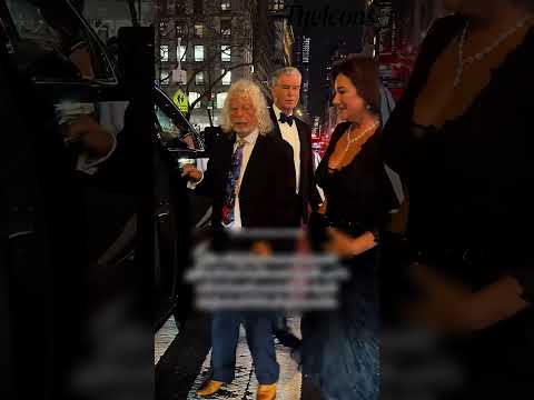 Pierce Brosnan Helps His Wife Go to their car After A Long Day Of A Premiere🌹 #piercebrosnan