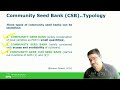 Community Seed Banks and Sustainability