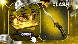 I PULLED $800 KARAMBIT AT CASE BATTLE ON CLASH.GG!?