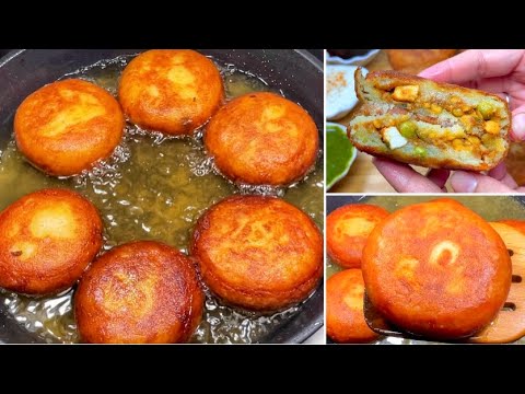 दिल्ली की मशहूर चना दाल पनीर वाली आलू टिक्की और 2 तरह की चटनी|Stuffed Aloo Tikki with Chutney recipe