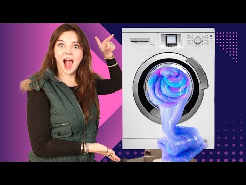 SLIJM MAKEN IN EEN WASMACHINE – EXPERIMENT!! - BIBI