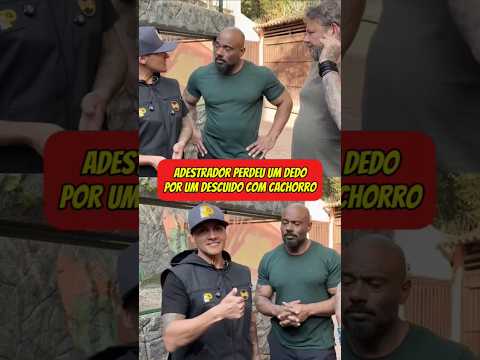 Adestrador perdeu o dedo com ataque de cachorro...#juliobalestrin #richardrasmussem #adestramento