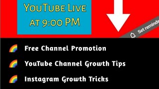 FREE LIVE CHANNEL CHECKING AND LIVE PROMOTION