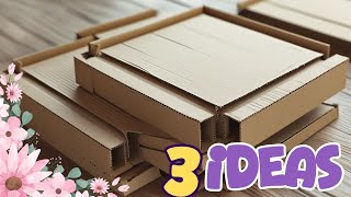 When I need to think, I craft! Try these 3 fun cardboards DIY projects!