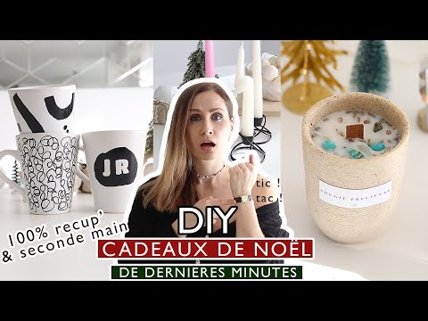 4 IDEES DE CADEAUX A FAIRE SOI MÊME de DERNIÈRES MINUTES - RECUP' & SECONDE MAIN - DIY facile