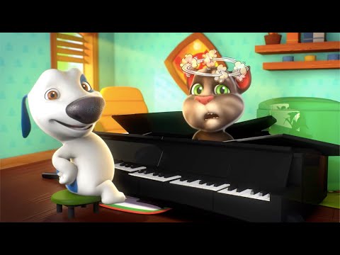 Talking Tom 💯 Trận chiến piano 💯  Phim Hoạt Hình Vui Nhộn Cho Trẻ Em