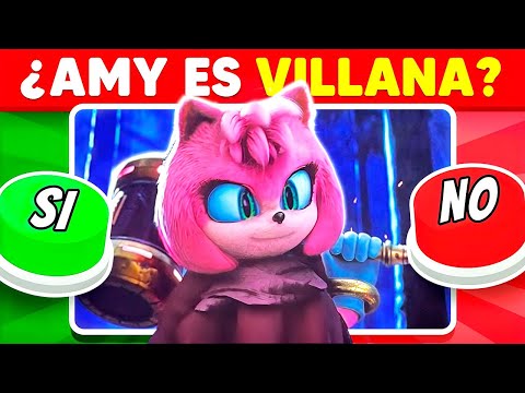 👍🏻 SI o NO 👎🏻 Elige un Botón 🦔💙🎀 Sonic 3 La Pelicula | Chica Trivia/Quiz Sonic