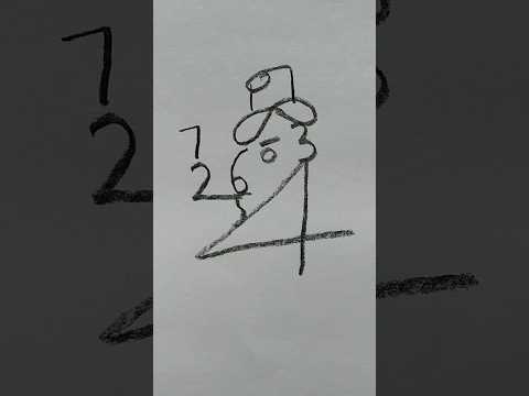 draw a man with numbers | easy drawing #artist #sketch #number #shorts