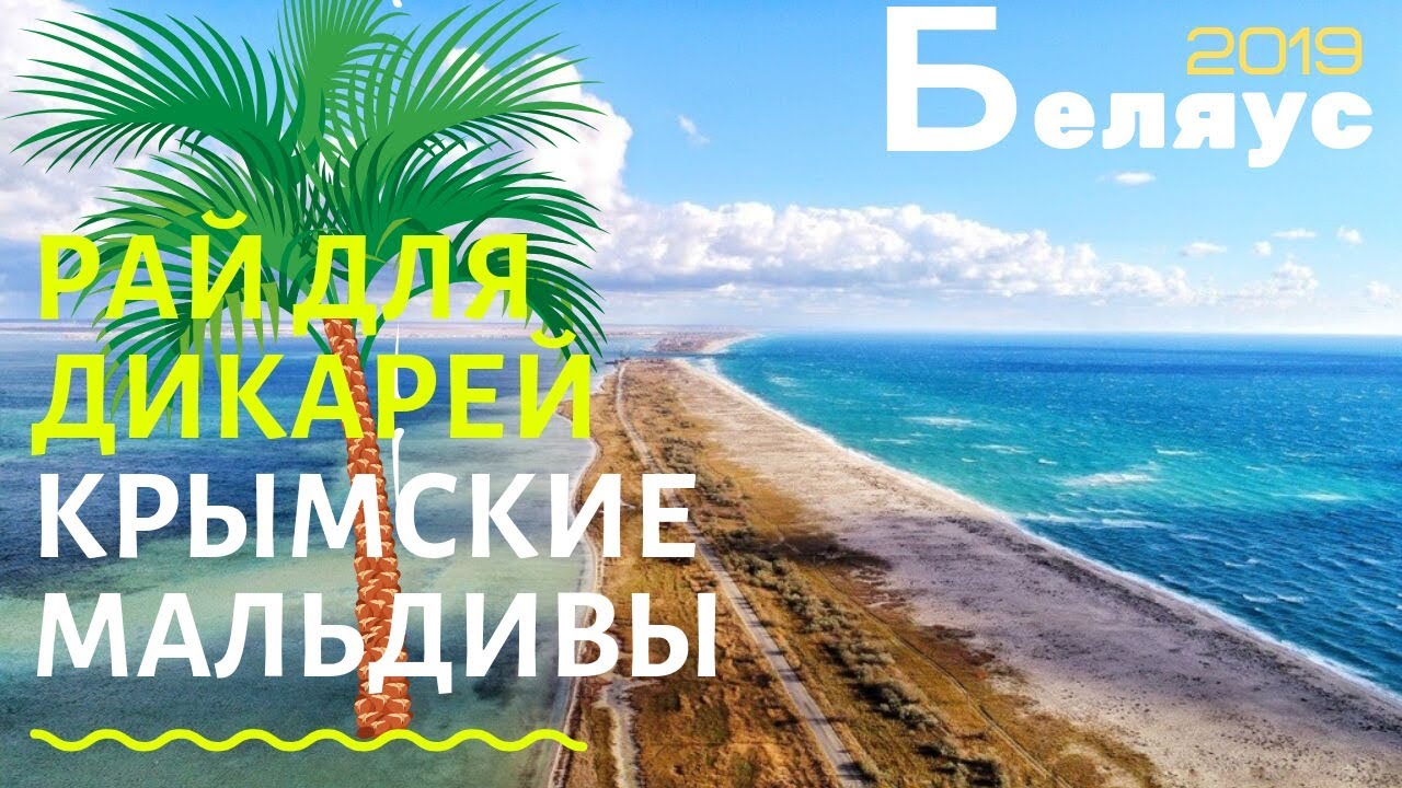 Коса Беляус вблизи Евпатории Крым отдых дикарями на песчаном пляже