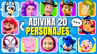 Adivina el PERSONAJE INFANTIL por la VOZ 😄🗯️ | Reino infantil 🐔 Guerreras Kpop 🎤 Bluey 🩵 Paw Patrol