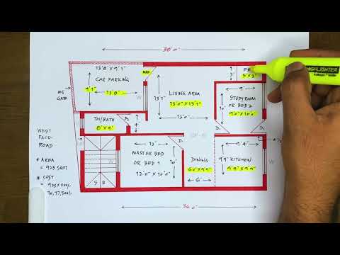 25x36 Ghar Ka Map | 25x36 House Map Design | 25x36 Home Plan Design | 25x36 Makan Ka Naksha