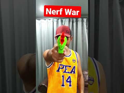NERF GUN STITCH WAR! Zombie Dad & Son @IkqLeBronFamilyFun