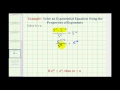 Exponential Equations and Operations