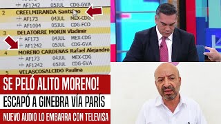SE PELÓ ALITO! SE FUE A GINEBRA VÍA PARÍS. LO ACOMPAÑA CREEL. NUEVO AUDIO LO EMBARRA CON TELEVISA