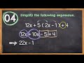 Simplifying Algebraic Expressions: Distributing and Combining Like Terms