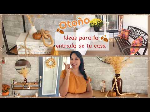 Ideas para decorar la entrada de la casa en otoño | Otoño decoraciones | ideas para decorar otoño