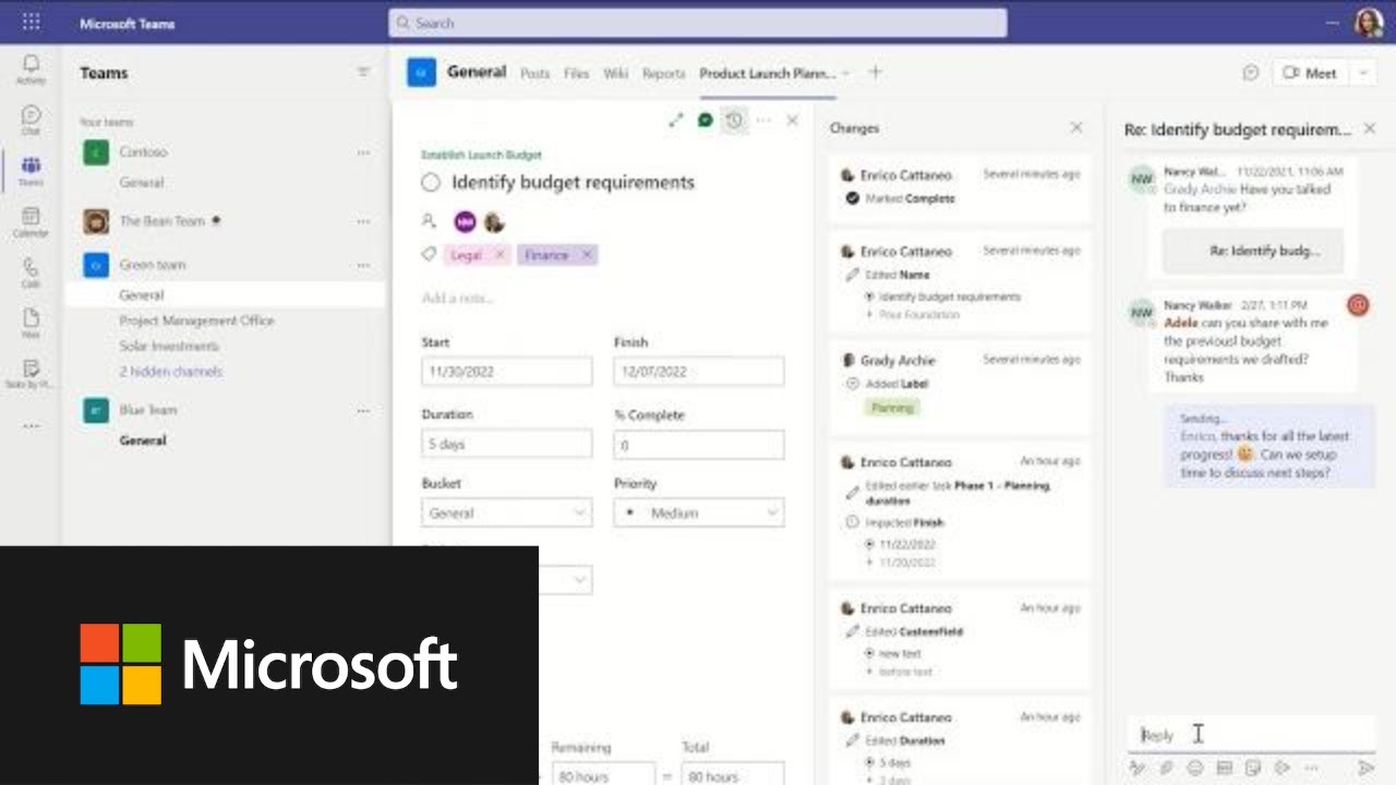Organize, track, and collaborate with Project in Microsoft Teams