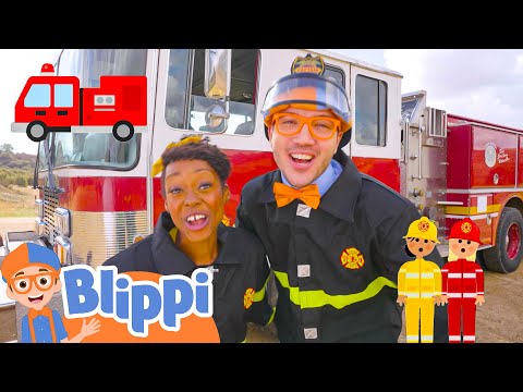 🚒FIRE TRUCK SONG |  Blippi 🔍 | Kids Learning Videos! | Exploring and Learning
