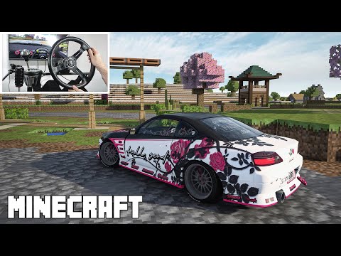 Drifting Minecraft World in Assetto Corsa