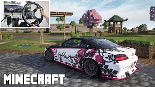 Drifting Minecraft World in Assetto Corsa
