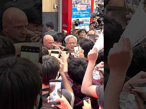 Nvidia CEO Jensen Huang Draws Crowds in Tokyo
